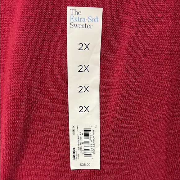 Cozy Raspberry V-Neck Sweater - Picture 2 of 4